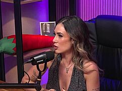 I am the redhead milf queen domme, shaking my ass in bisexual lesbian striptease with ripped clothes