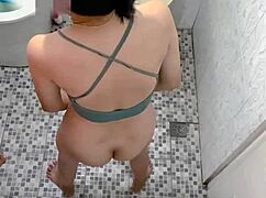 School toilet cctv shows teen girl convulsing in orgasm