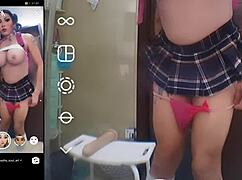 Futanari Trap Testing Filters with Big Tits