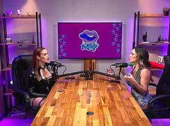 I am the redhead milf queen domme, shaking my ass in bisexual lesbian striptease with ripped clothes