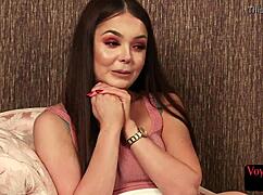 Classy voyeur shows ass for wanking black guy