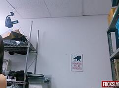 repressed thief carefully hides a perfume bottle in the drawer