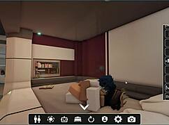 she asked for fucking in all bent over doggystyle poses. like in roblox game