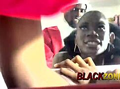 lovely moment with father christmas having good time