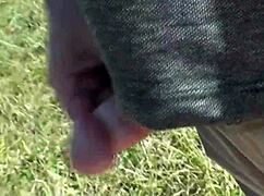 on wild beach pervert jerks off to naked blonde sunbathing