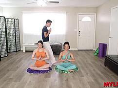 Milfs in mylfex explore new horizons with yoga instructor through group threesome, bareback drilling, and hardcore workouts.