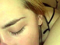 Blonde Teen Getting Rough Facefuck from Lover