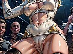 blonde exposes pussy in nightclub?