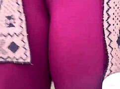 Horny Girl with Pink Pussy Climbs Hill to Offer Wet Pussy Publicly