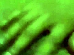 Detailed view of female masturbation with focus on her actions