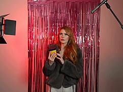 Big Tits Redhead Enjoys Oily Footjob Handjob And Riding Fuckfest