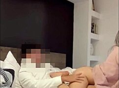 Skinny Tinder Slut Rides and Swallows Cum!