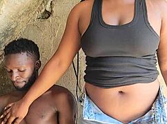 dripping pussy gets roughly fucked under stairs with screams