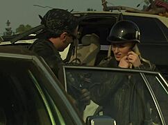 crazy passionate fuck happens at the car scrapyard.