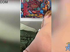 big long dildo stretches my tight ass - angel young 18+s.