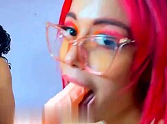 Horny lesbians engage in intense kissing and pussy licking in missionary position with fingering