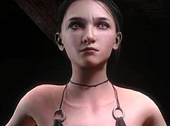 girl fucked by floating dildo