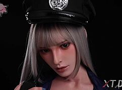 i can't get enough of hannah's big tits as a slut police officer, her naked body in uniform is so sexy.