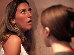 lesbian couple secret scissoring while step-mom sleeps