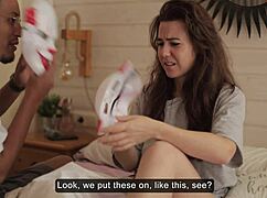 Step-siblings film fake adult video gone wrong