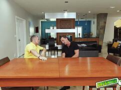 i love how that big cock spreads and rails my tight teen pussy hard