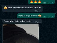 my friend in mini shorts gets all hot n bothered on whatsapp chat, lol