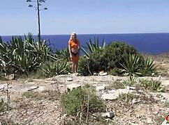 I seduced blonde fitness model Jayjay Pink to public castin fuck