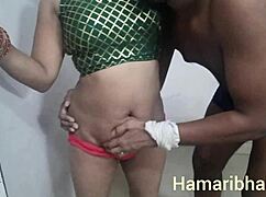 Indian wife has a quick fuck with the neighbor boy in doggystyle. It ends with deepthroat and cumshot.