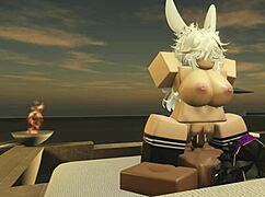 giving my snowbunny gf my bbc while she rides rough