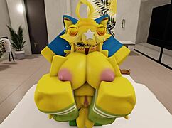 furry noob couple fucking in a modern robloxian house