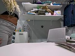 Talula thomas shouts, i'm a shoplifting slut, suck my big tits!