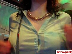 European babes enjoy party activities and refreshments