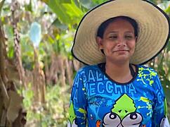 innocent peasant girl gets fucked in the dorm for some chickens.