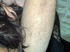 beautiful mature milf brunette fucked and creampied pov blowjob