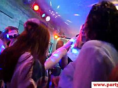 European babes enjoy party activities and refreshments