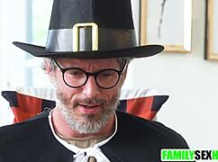 step family spending thanksgiving together taboo porn