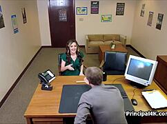 Soccer Mom Blows in Office Lingerie