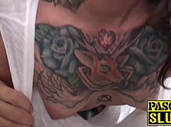 Watch Nayomi's inked pussy get reshaped by that big maledom cock.