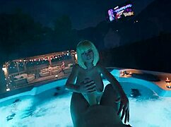 Brittney jerks off cum player at house party 😏