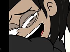 i watched the futanari in the female trio get assfucked and cumshot in the bathroom