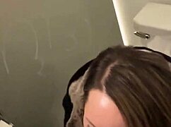 busted caught anal fucking in restroom and kept going