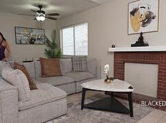 Watch this brunette steal her bestie's man for that massive BBC pounding!