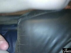 ebony bbw slut lucy reaches orgasm with horny couple