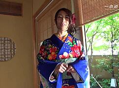 Ayumi Shinoda, the sexy mature AV actress, gives an intense blowjob in this scene.