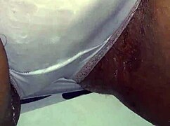 I'm rubbing my creamy ebony pussy to orgasm