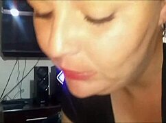 neighbor's wife borrows sugar but gets oral creampie