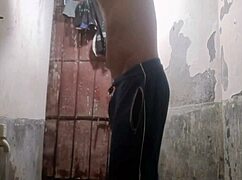 Kolkata boy ALONE in bathroom MASTURBATES his MONSTER cock