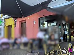 public nudity in seville nora martin shows off her big body before fucking