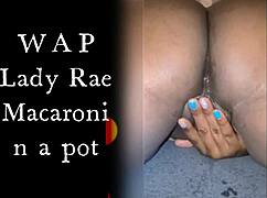 Lady Raex Masturbates Her Wet Shaved Pussy Close-Up