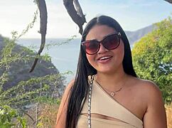 beautiful latina cheats with stranger for cash